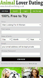 Mobile Screenshot of animalloverdating.co.uk